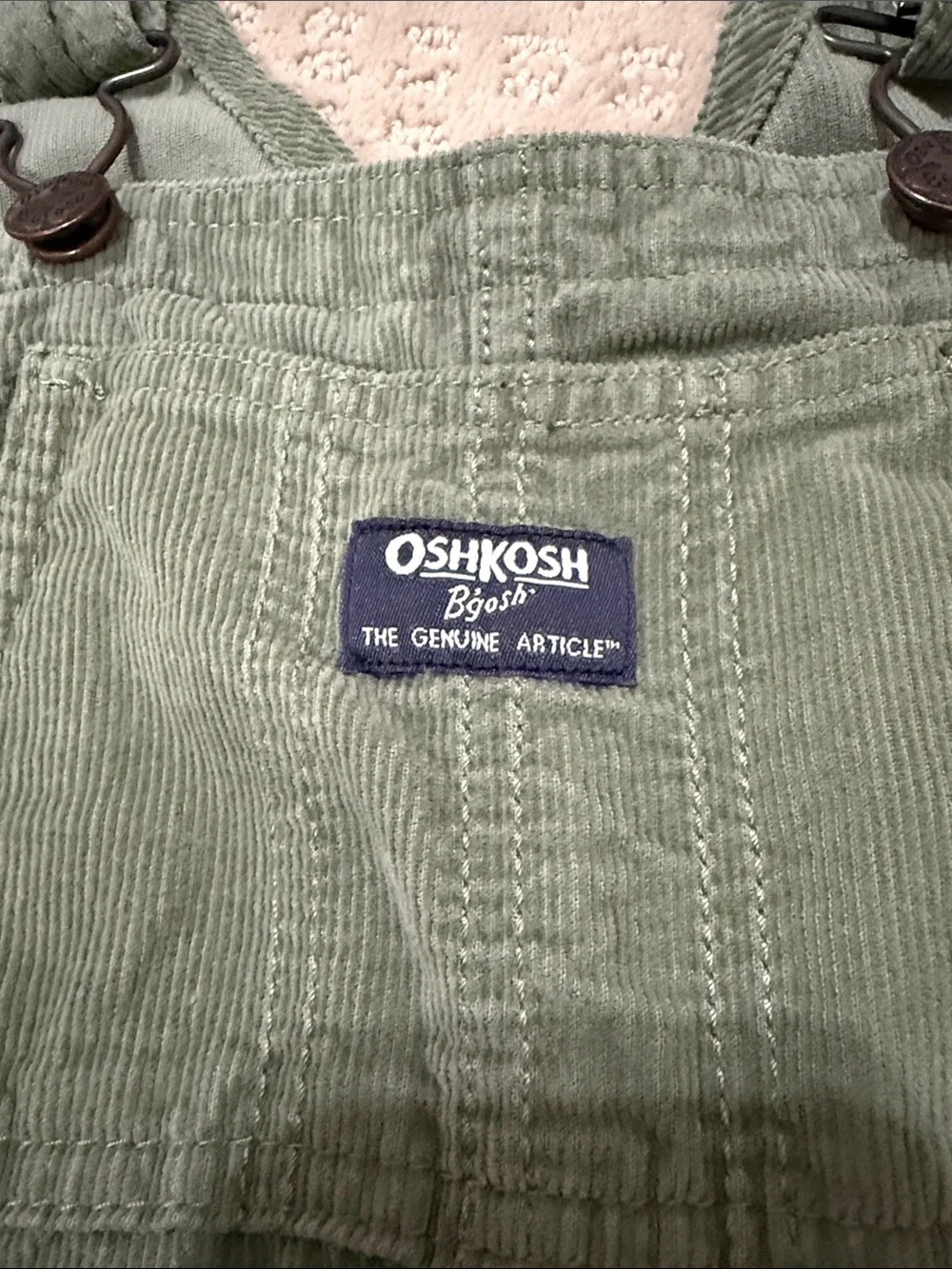 OshKosh B'gosh Olive Green Corduroy Overalls for Kids